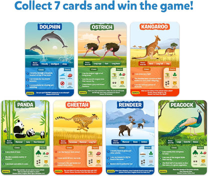 Card Game - Guess in 10 Animal Planet, Perfect for Boys, Girls, Kids, and Families Who Love Toys, Board Games, Gifts for Ages 6, 7, 8, 9