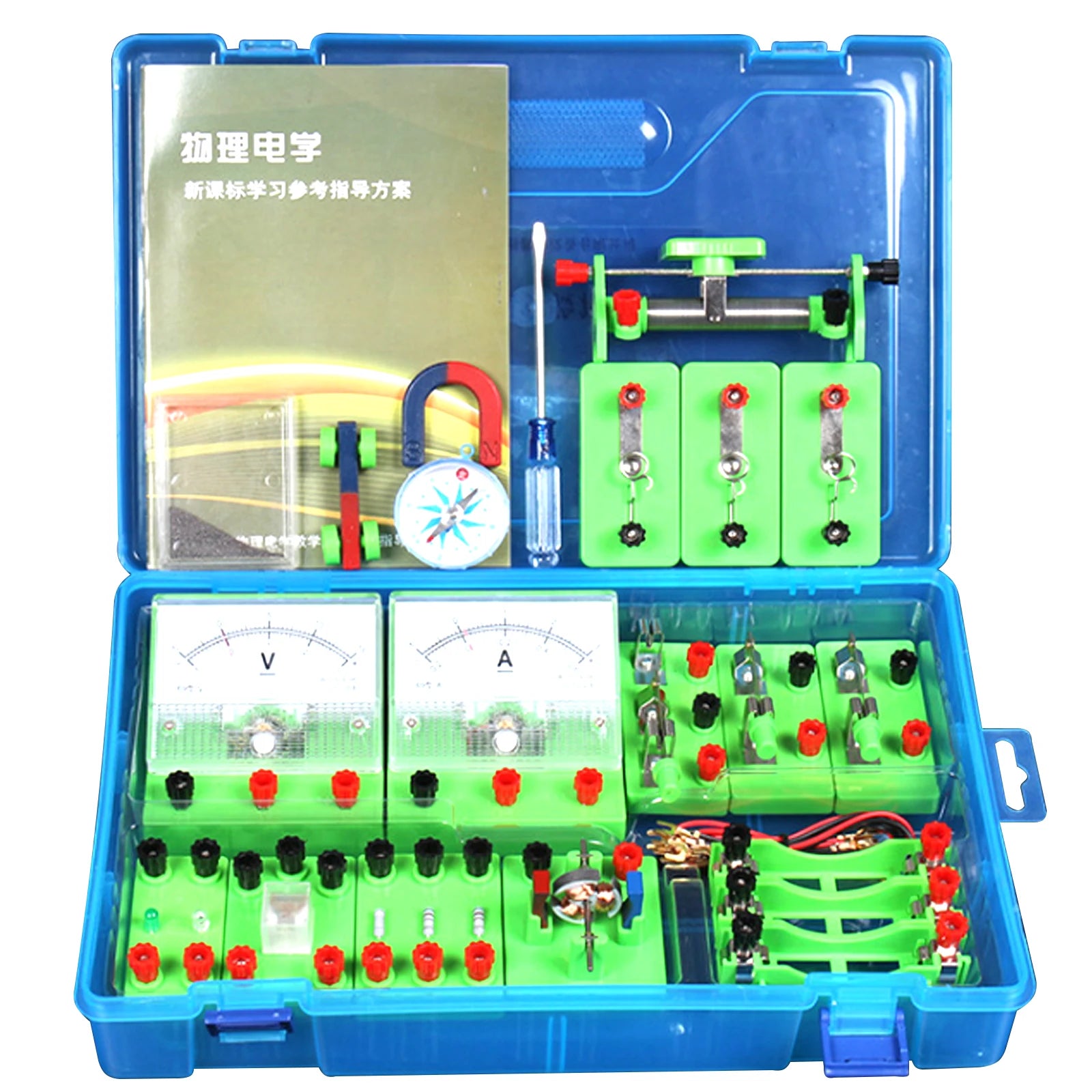 Student Physics Lab Electricity Circuit Magnetism Experiment Kit Learning Supply Kids Educational Toys for Junior High School