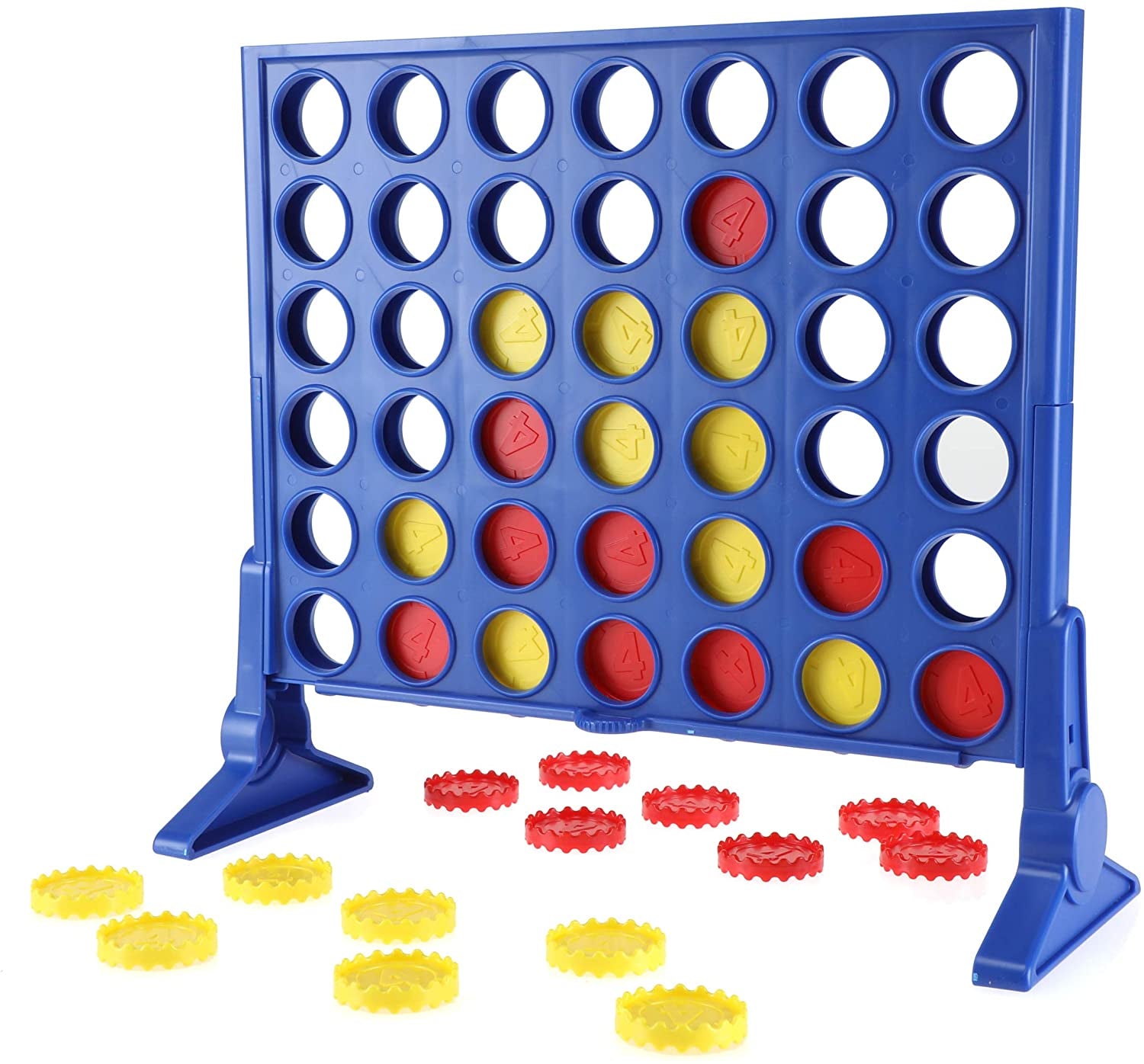 Connect 4 Classic Grid,4 in a Row Game,Strategy Board Games for Kids,2 Player .For Family and Kids,Ages 6 and Up
