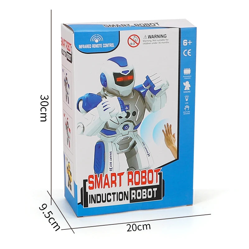 Mechanical Combat Police Early Education Intelligent Robot Electric Singing Infrared Sensor Children'S Remote Control Toys