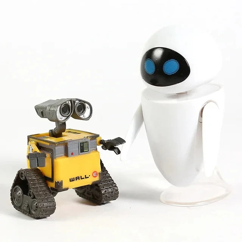 Wall-E Robot Wall E & EVE PVC Action Figure Collection Model Toys Dolls 6Cm/10Cm for Children Christmas Gift