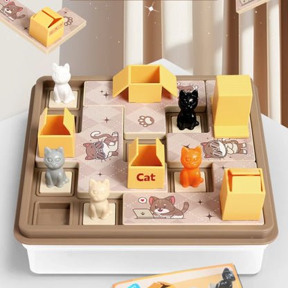 Children IQ Toy Hidden Cat Clearance Board Game Cat Baby Space Planning Logical Thinking Training Puzzle Toys Kids Gifts