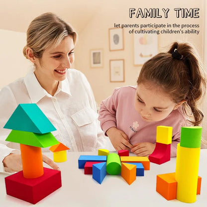 46PCS Soft EVA Building Blocks Educational Toys for Children Large Size Colorful Stackable Stem Preschool Toy Boy Girl Gifts